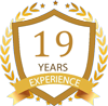19 years logo